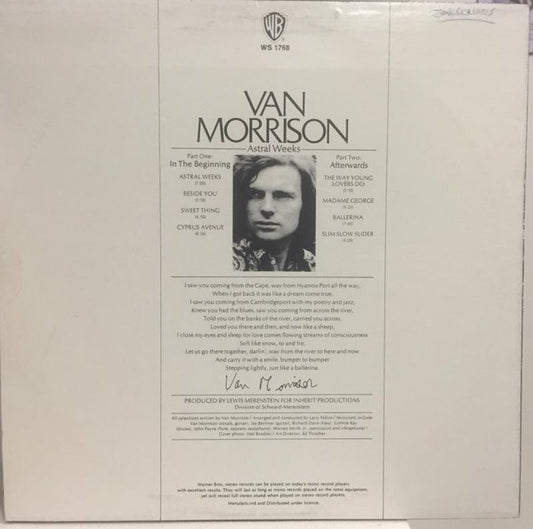 Van Morrison : Astral Weeks (LP, Album, RE)