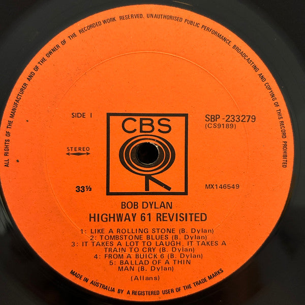 Bob Dylan : Highway 61 Revisited (LP, Album)