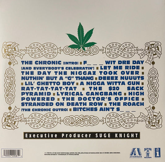 Dr. Dre : The Chronic (2xLP, Album, Ltd, RE, Gra)