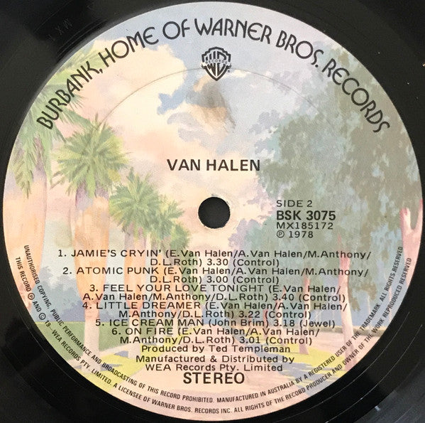 Van Halen : Van Halen (LP, Album)
