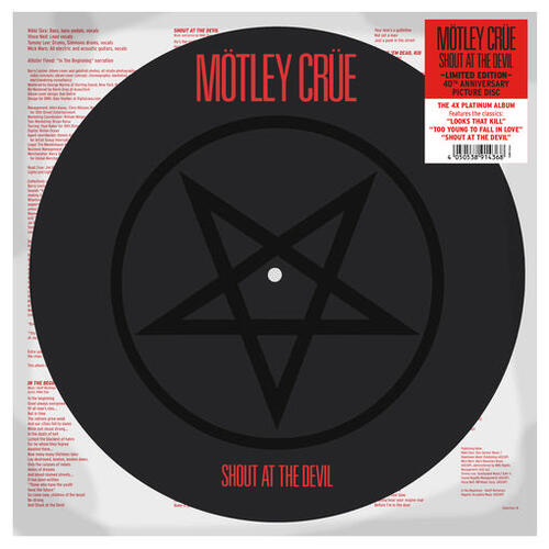 MOTLEY CRUE - Shout At The Devil Vinyl - JWrayRecords