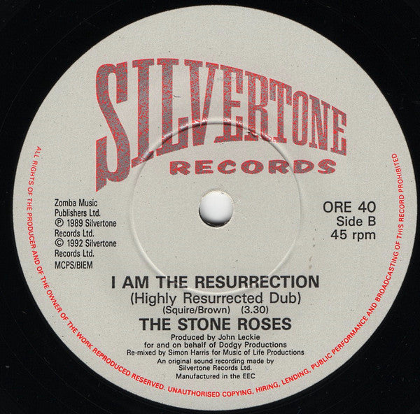 The Stone Roses : I Am The Resurrection (7", Single)
