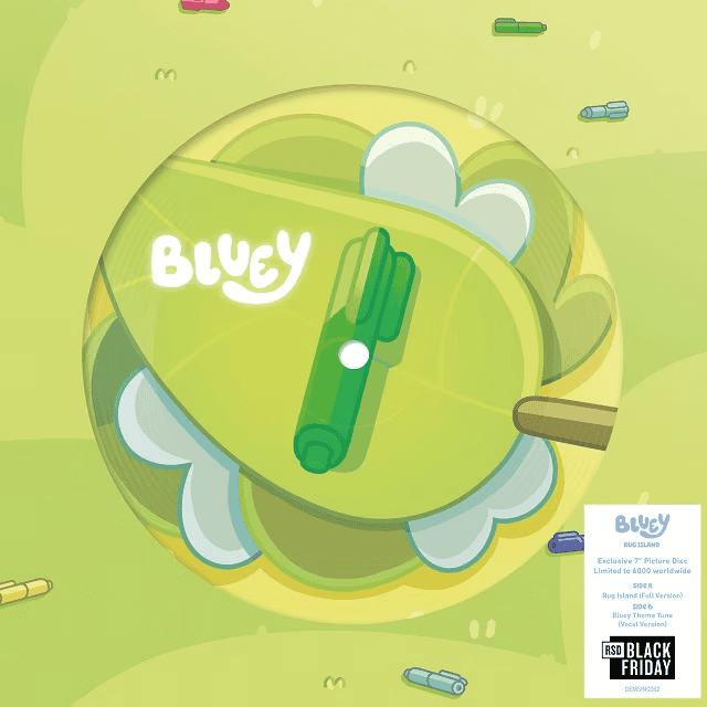 BLUEY - Rug Island / Bluey Theme Tune RSD Black Friday 2024 7" Single Vinyl - JWrayRecords