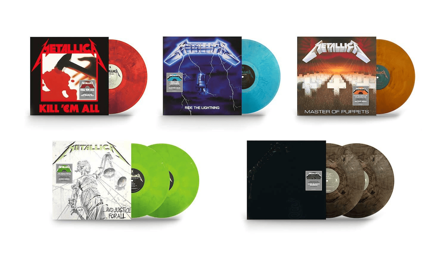 METALLICA - First Five Studio Albums Coloured Vinyl Bundle - JWrayRecords