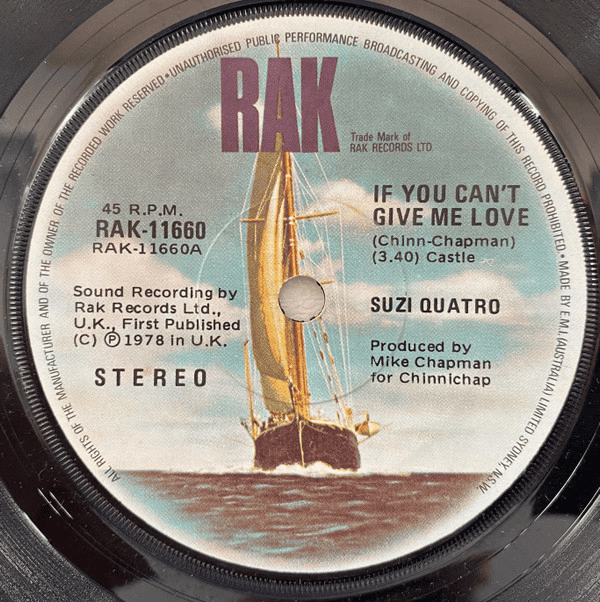 SUZI QUATRO - If You Cant Give Me Love/ Cream Dream 7" Single (VG, GEN)