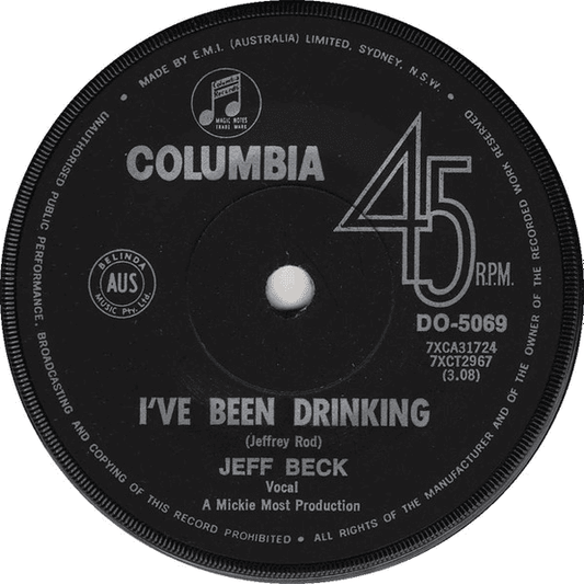 JEFF BECK – Love Is Blue/I've Been Drinking 7" Single (VG+,GEN)