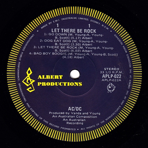 AC/DC - Let There Be Rock (G+/VG) Vinyl
