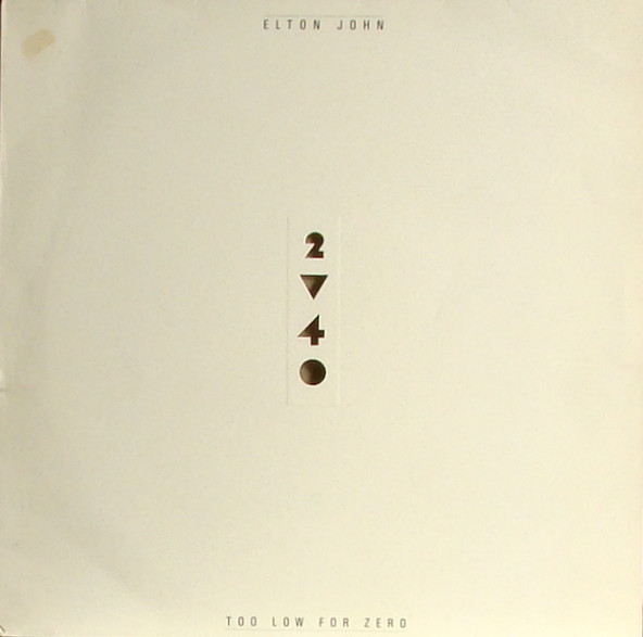 ELTON JOHN - Too Low For Zero (VG+/VG) Vinyl