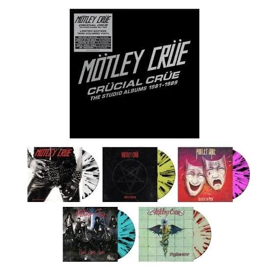 MOTLEY CRUE - Crücial Crüe - The Studio Albums 1981-1989 Coloured Vinyl Box Set - JWrayRecords
