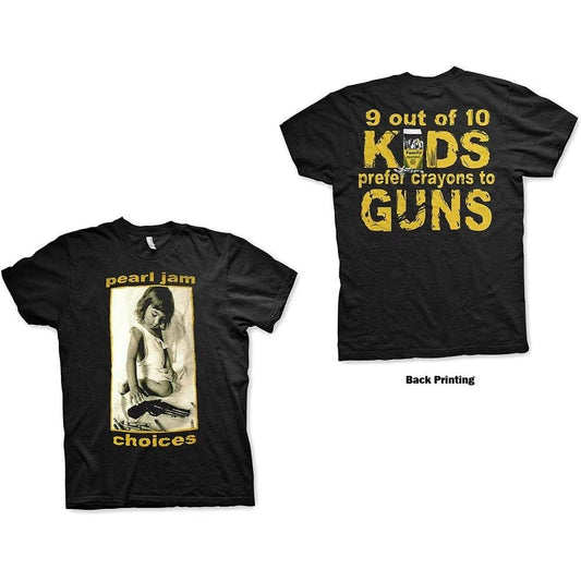 PEARL JAM - Unisex T-Shirt: Choices (Back Print) - JWrayRecords