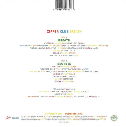 Zipper Club : Breath (7", RSD, Single, Ltd, Col)