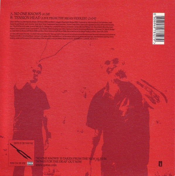 Queens Of The Stone Age : No One Knows (7", Single, Ltd, Gre)