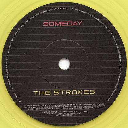 The Strokes : Someday (7", Single, Yel)