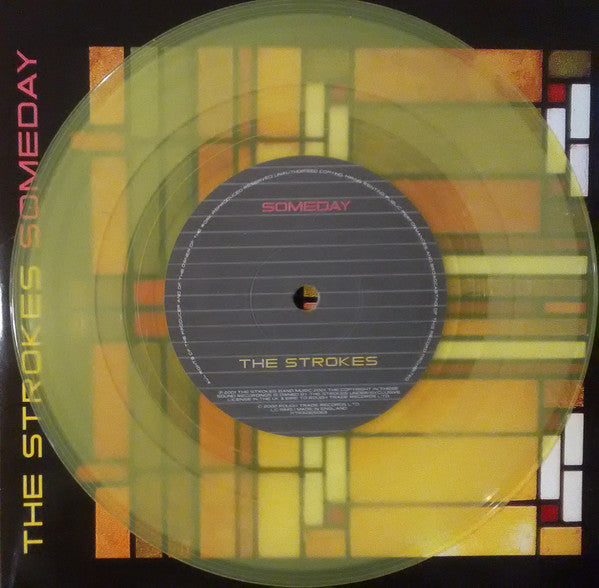The Strokes : Someday (7", Single, Yel)