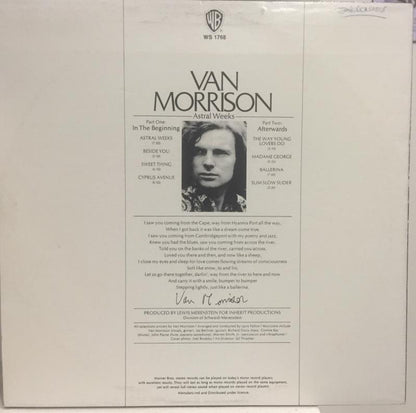 Van Morrison : Astral Weeks (LP, Album, RE)