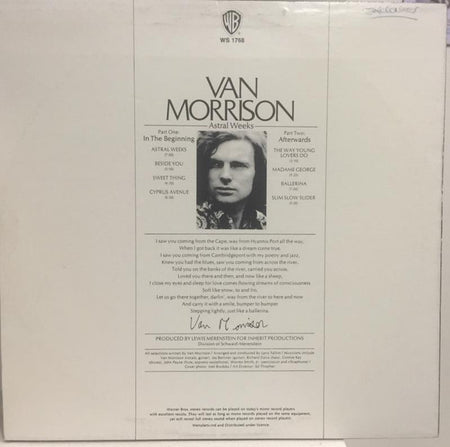 Van Morrison : Astral Weeks (LP, Album, RE)