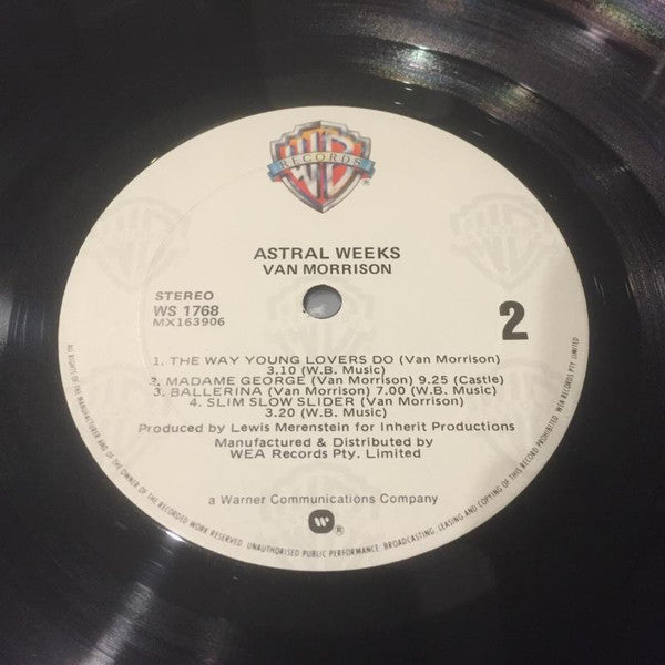 Van Morrison : Astral Weeks (LP, Album, RE)