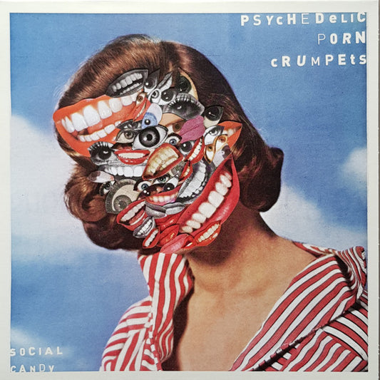 Psychedelic Porn Crumpets : Social Candy (7", Single, Ltd, Red)