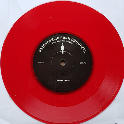 Psychedelic Porn Crumpets : Social Candy (7", Single, Ltd, Red)
