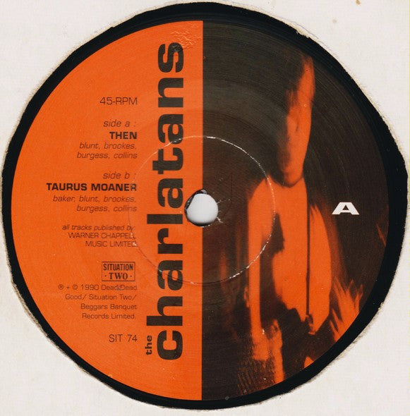 The Charlatans : Then (7", Single, Dam)