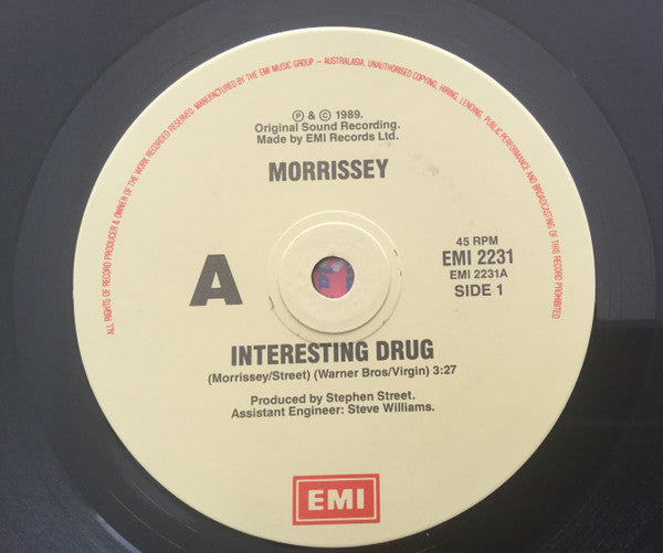 Morrissey : Interesting Drug (7", Single)