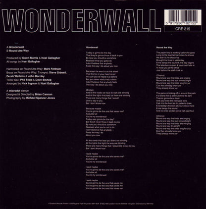 Oasis (2) : Wonderwall (7", Single)