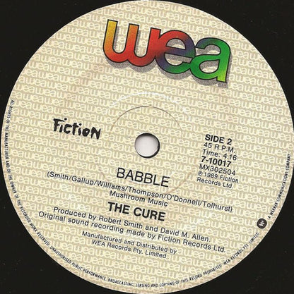 The Cure : Lullaby (7", Single)