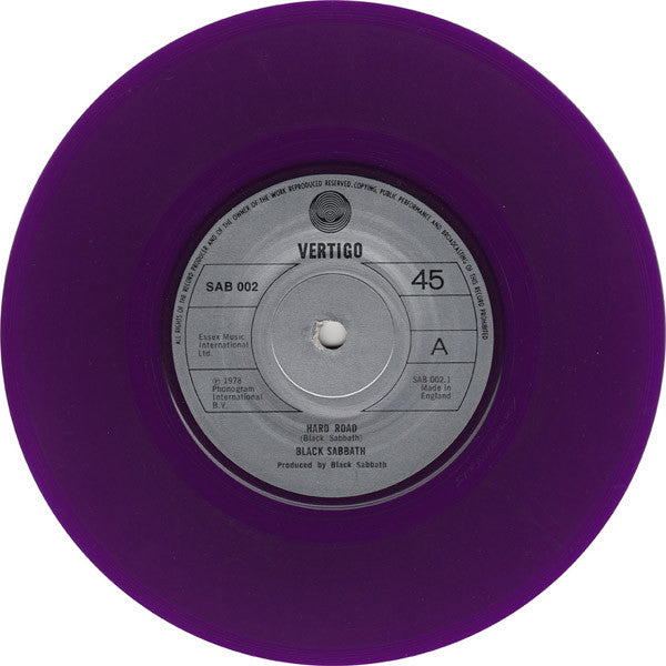Black Sabbath : Hard Road (7", Single, Pur)
