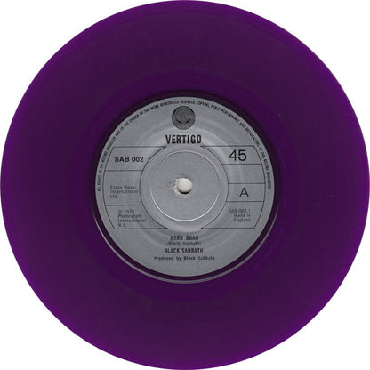 Black Sabbath : Hard Road (7", Single, Pur)