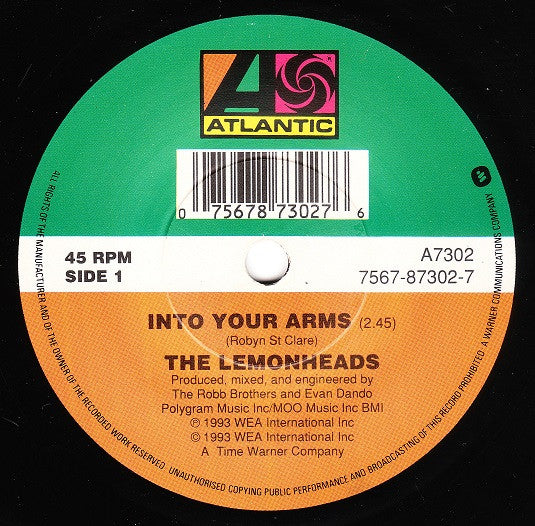 The Lemonheads : Into Your Arms (7", Single)