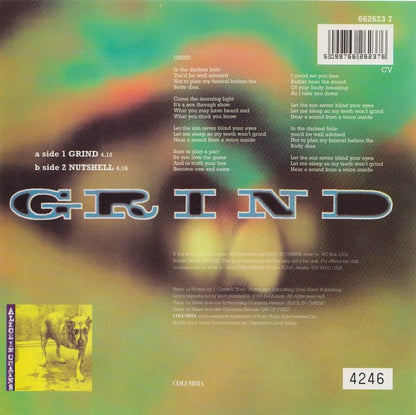 Alice In Chains : Grind (7", Single, Ltd, Num, Gre)