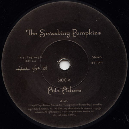 The Smashing Pumpkins : Ava Adore (7", Single, Num)