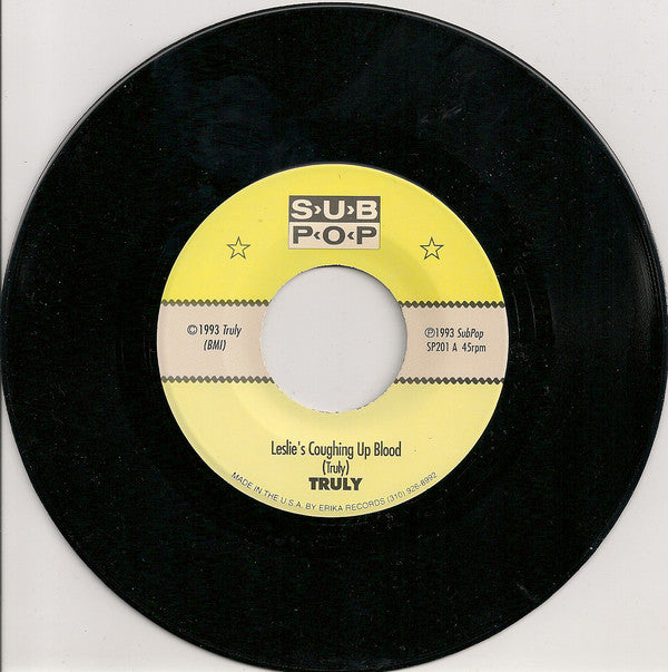 Truly : Leslie's Coughing Up Blood (7", Single)