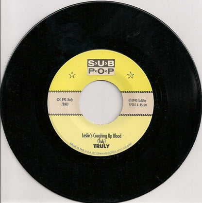 Truly : Leslie's Coughing Up Blood (7", Single)