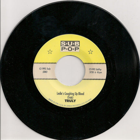 Truly : Leslie's Coughing Up Blood (7", Single)