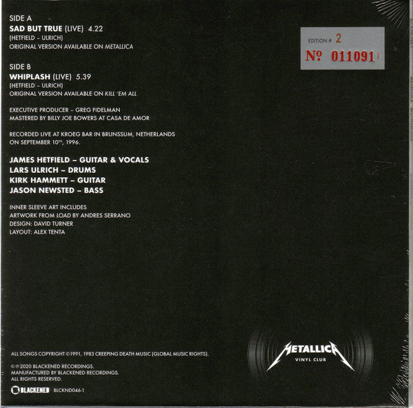 Metallica : Motherload (7", Club, Ltd, Num)