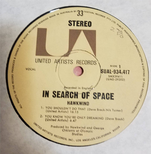 Hawkwind : X In Search Of Space (LP, Album)