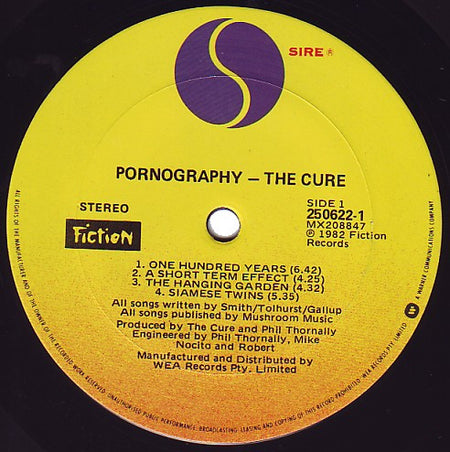 The Cure : Pornography (LP, Album, RE)