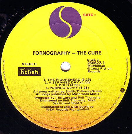 The Cure : Pornography (LP, Album, RE)
