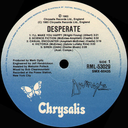 Divinyls : Desperate (LP, Album)
