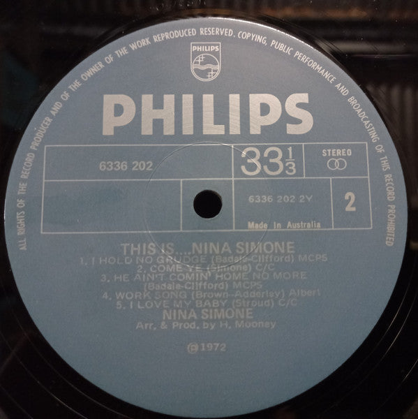 Nina Simone : This Is... (LP, Album, RE)