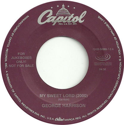 George Harrison : My Sweet Lord (2000) (7", Jukebox, Tra)