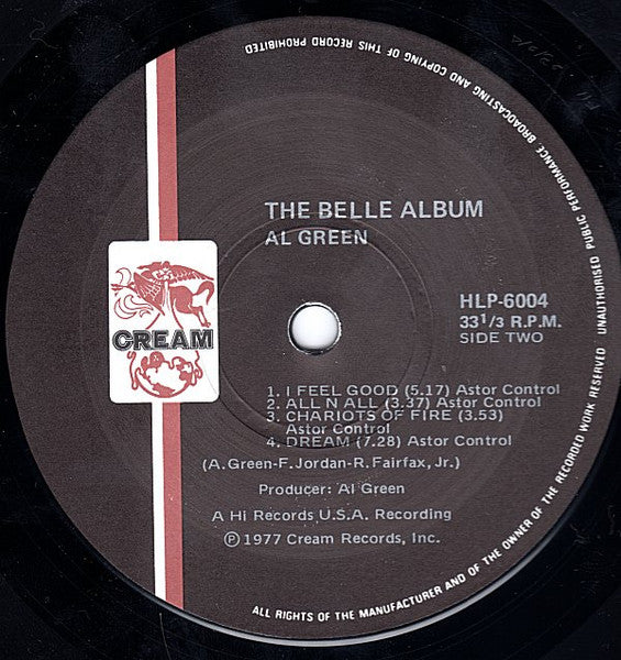 Al Green : The Belle Album (LP, Album)