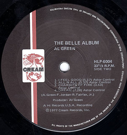 Al Green : The Belle Album (LP, Album)