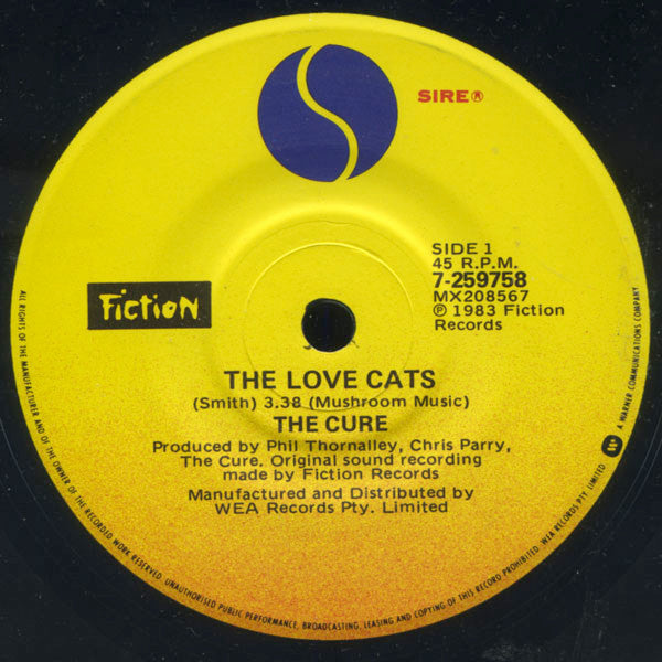 The Cure : The Love Cats (7", Single, Pic)