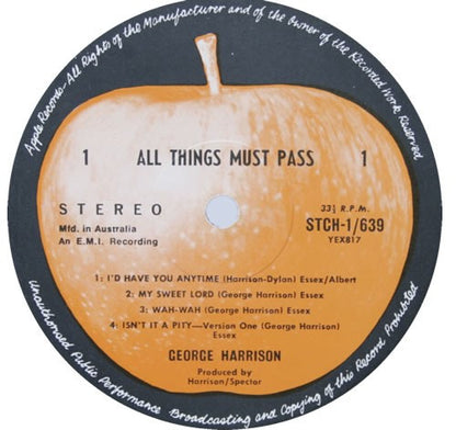 George Harrison : All Things Must Pass (3xLP, Album, Gat)