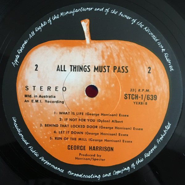 George Harrison : All Things Must Pass (3xLP, Album, Gat)