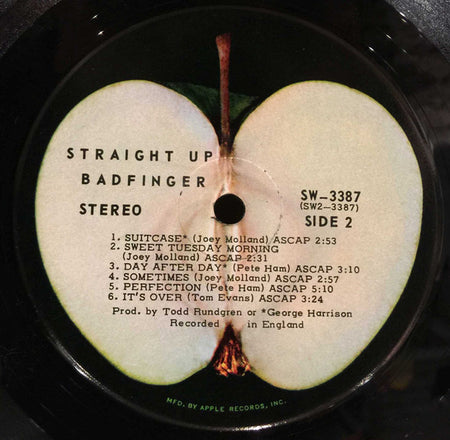 Badfinger : Straight Up (LP, Album)