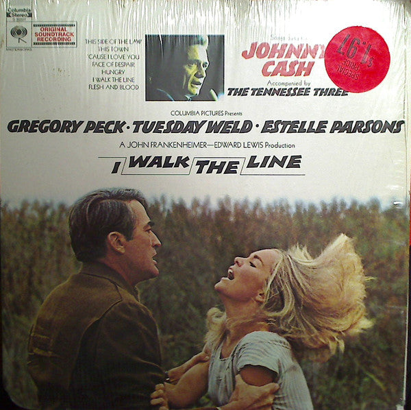 Johnny Cash Accompanied By The Tennessee Three : I Walk The Line (Original Soundtrack Recording) (LP, Album, San)