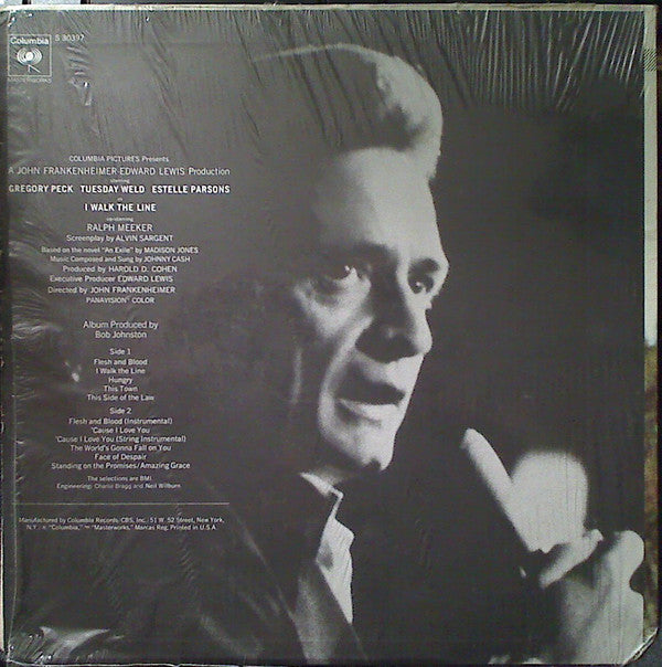 Johnny Cash Accompanied By The Tennessee Three : I Walk The Line (Original Soundtrack Recording) (LP, Album, San)